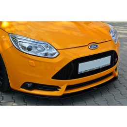 Накладка сплиттер на передний бампер вариант 4 на Ford Focus III ST